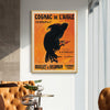 Wall Art 80cmx120cm Cognac de l'Aigle Gold Frame Canvas