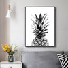 Wall Art 50cmx70cm Pineapple Black Frame Canvas