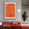 Wall Art 80cmx120cm Abstract Orange Black Frame Canvas