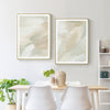 Wall Art 40cmx60cm Beige and Sage Green 2 Sets Gold Frame Canvas