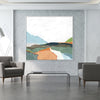 Wall Art 90cmx90cm April Morning White Frame Canvas