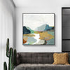 Wall Art 90cmx90cm September Afternoon Black Frame Canvas