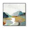 Wall Art 100cmx100cm September Afternoon Black Frame Canvas