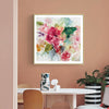 Wall Art 70cmx70cm Floral Brunch Gold Frame Canvas