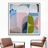 Wall Art 60cmx60cm Skyways Black Frame Canvas