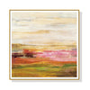 Wall Art 50cmx50cm Blooming Field Gold Frame Canvas