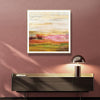 Wall Art 80cmx80cm Blooming Field Gold Frame Canvas