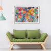 Wall Art 90cmx135cm Carrie Schmitt Wood Frame Canvas