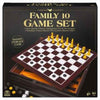 10 Game Set In Cabinet Board Game