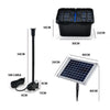 PROTEGE 10W Solar Powered Water Fountain Pump Pond Kit with Eco Filter Box