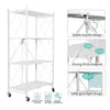 EKKIO Foldable Storage Shelf 4 Tier (White)