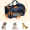 FEANDREA Dog Kennel Transport Box Folding Fabric Pet Carrier 70cm Dark Blue