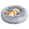 FEANDREA 50cm Dog Bed with Removable Washable Cover Grey