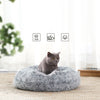 FEANDREA 50cm Dog Bed with Removable Washable Cover Grey