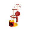 Floofi 130cm Tanghulu Plush Cat Condo Cat Tree Red Yellow FI-CT-153-MM