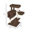 Floofi 97cm Adjustable Base Plush Cat Tree Brown FI-CT-164-ZZ