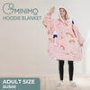 GOMINIMO Hoodie Blanket Adult (Pink Sushi）GO-HB-135-AYS