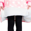 GOMINIMO Hoodie Blanket (Kids Light Pink Polka Dot) GO-HB-144-AYS