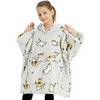 GOMINIMO Hoodie Blanket (Kids Cat Grey) GO-HB-145-AYS