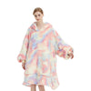 GOMINIMO Hoodie Blanket Adult Tie-Dyed Beige GO-HB-125-AYS