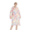 GOMINIMO Hoodie Blanket Adult Tie-Dyed Beige GO-HB-125-AYS