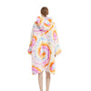 GOMINIMO Hoodie Blanket Adult Tie-Dyed Orange GO-HB-124-AYS