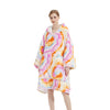 GOMINIMO Hoodie Blanket Adult Tie-Dyed Orange GO-HB-124-AYS