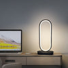 GOMINIMO LED Aluminium Desk Night Lamp Oval Shape (Black)