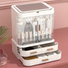 GOMINIMO LED Makeup Organizer with LED Makeup Mirror (White) GO-MO-100-AJ