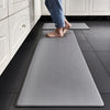 GOMINIMO PVC Kitchen Mat 2pcs Set Grey GO-MT-101-DA