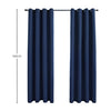 GOMINIMO Blackout Window Curtains for Thermal Insulated Room (Set of 2, W132cm x D160cm, Dark Blue) GO-CNB-102-MM