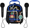 GOMINIMO Kids Portable Karaoke with Two Microphones (Rectangle, Black Robot) GO-KMM-104-HXDW