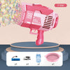 GOMINIMO 132 Holes Rechargeable Bubbles Machine Gun for Kids (Pink) GO-BMG-102-KBT