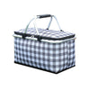 Kiliroo Insulated Picnic Basket 25L, Large Capacity Max Load Up to 15kg, Grey