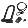 KILIROO Bike U Lock With Cable (Black) KR-BUL-100-SL