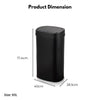 MIRAKLASS Sensor Bin 60L Black Oval MK-SB-101-JR