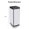 MIRAKLASS Sensor Bin 50L Narrow Black Square MK-SB-111-JR