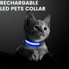 Floofi Solar USB Rechargable LED Dog Collar (L Blue) - PT-DC-143-QQQ