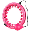 VERPEAK Weighted Hula Hoop with 26 Detachable Knots (Pink)