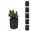 6 Pck 1 Gallon Fabric Flower Pots 3.8L Garden Planter Bags Black Felt Root Pouch