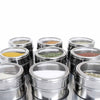 9 Magnetic Spice Jar Tins and Steel Rack - 150g Seasoning Storage Containers