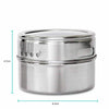 9 Magnetic Spice Jar Tins and Steel Rack - 150g Seasoning Storage Containers