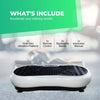 White Vibration Machine Platform - Exercise Vibrating Plate - Whole Body Workout