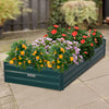 Wallaroo Garden Bed 210 x 90 x 30cm Galvanized Steel - Green