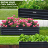 Wallaroo Garden Bed 240 x 120 x 30cm Galvanized Steel - Black