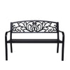 Wallaroo Steel Outdoor Garden Bench - Floral