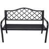 Wallaroo Steel Outdoor Garden Bench - Elegant