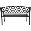 Wallaroo Steel Outdoor Garden Bench - Diamond