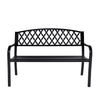 Wallaroo Steel Outdoor Garden Bench - Diamond