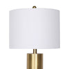 Sarantino Metal And Marble Table Lamp - White